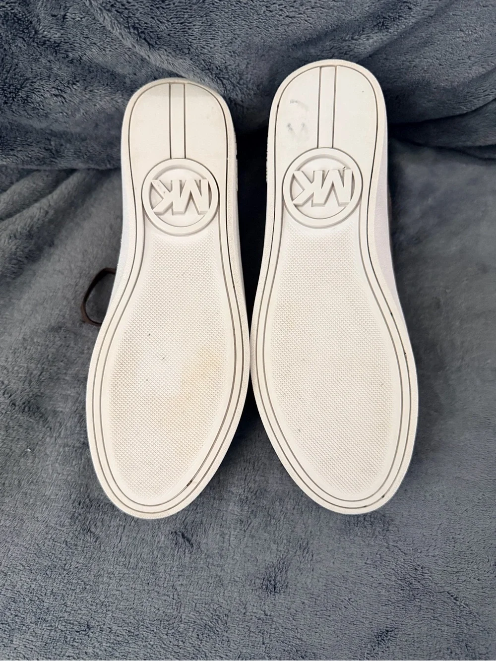Michael Kors Brown and Gold Logo Lace-Up Sneakers